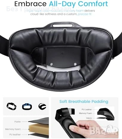 Нова регулируема Каишка за глава с батерия за Meta Quest 2 Quest 3 Quest 3S VR игри геймъри, снимка 5 - Аксесоари - 54070144