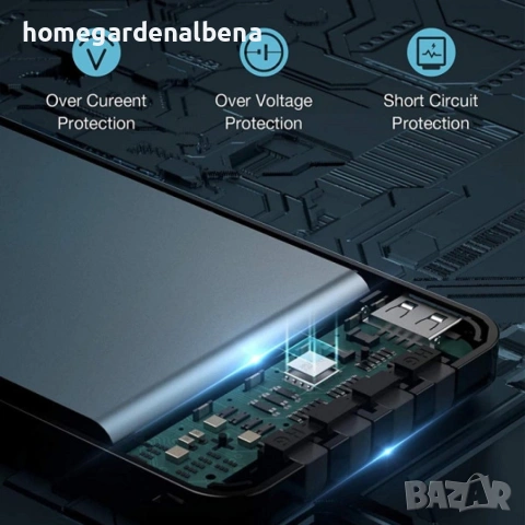 Външна батерия KLGO – 10000mAh / 20000mAh, универсална power bank, снимка 12 - Безжични зарядни - 54167201