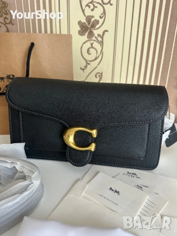 Дамска чанта COACH Tabby 26 в черен цвят