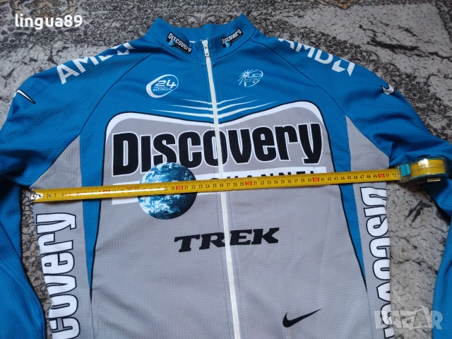 Nike Discovery Channel Thermal Вело Джърси М, снимка 2 - Спортни дрехи, екипи - 55125971