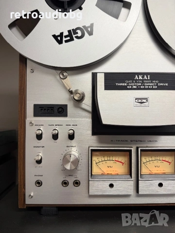 🔈ТОП колекционерски триглав ролков магнетеофон AKAI GX-630 + наб адаптери + ролки🔈, снимка 3 - Декове - 53962501
