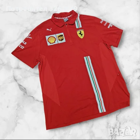 puma scuderia ferrari team оригинална тениска размер xxl, снимка 2 - Тениски - 55570886