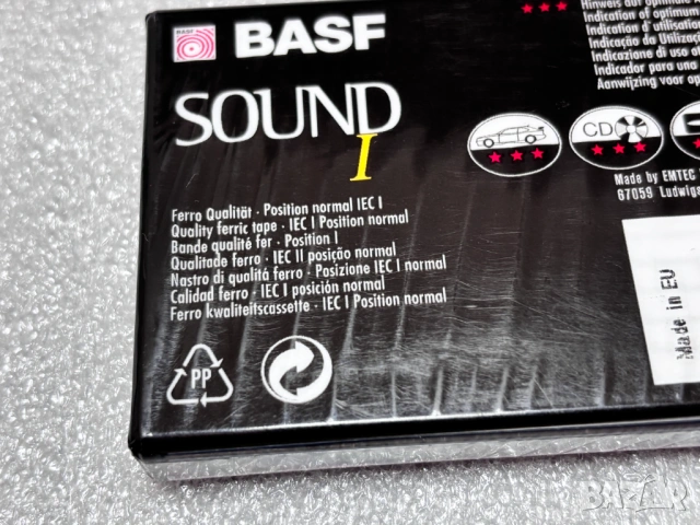 НОВА! Запечатана! Аудио Касета BASF Sound I 60, снимка 3 - Аудио касети - 54519558