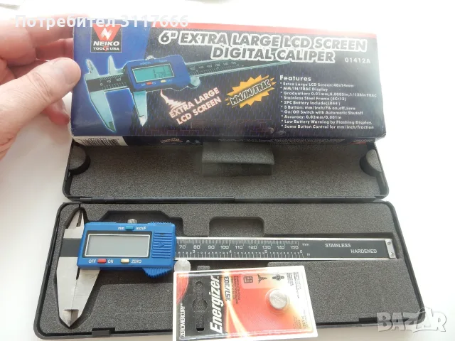 Neiko 6" Digital Caliper, снимка 2 - Други инструменти - 55603131