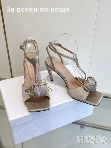 Christian Dior Дамски Елегантни Сандали На Ток Кристиян Диор - Различни Цветове Код KP5, снимка 2 - Сандали - 55682047