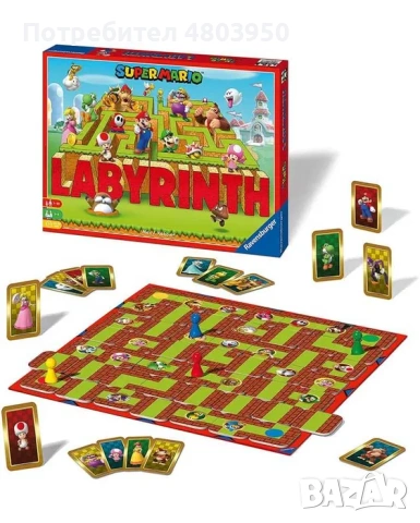 Настолна игра 'Super Mario Labyrinth' от Ravensburger за деца, снимка 2 - Игри и пъзели - 54269770