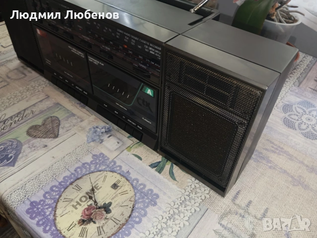 Немско касетофонче CTX двукасетъчно, снимка 3 - Радиокасетофони, транзистори - 55068308