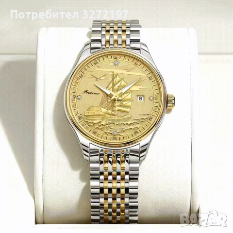 Potsree Унисекс Кварцов Часовник,Неръждаема Стомана,Дата, снимка 2 - Мъжки - 54241747