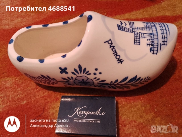 Сувенир керамична обувка, снимка 2 - Декорация за дома - 54700223