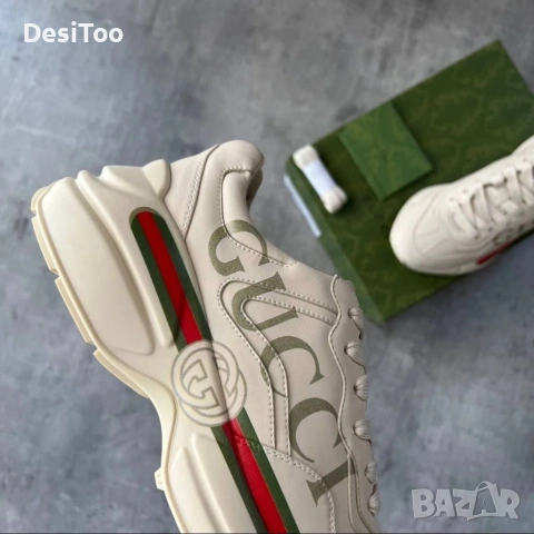 Gucci Rhyton – White , снимка 7 - Маратонки - 54324093