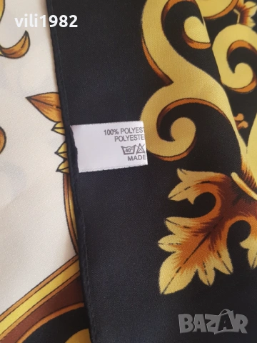 Дамски шал Jerome Leplat стил Barocco Versace, снимка 6 - Шалове - 54049391