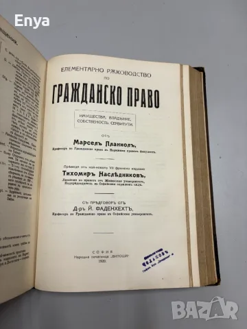 Елементарно ръководство по гражданско право - Марселъ Планиолъ, снимка 12 - Антикварни и старинни предмети - 55557031