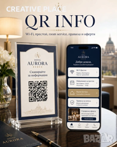 Професионални QR решения за хотели, ресторанти, СПА и бизнес | Повече клиенти и по-добро обслужване, снимка 3 - Проекти - 55155051