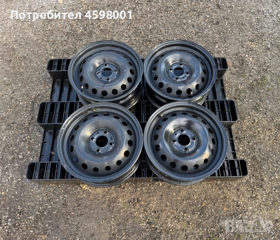 4бр.Оригинални джанти 15цола 4x100 за Renault Modus,Nissan Micra,Dacia