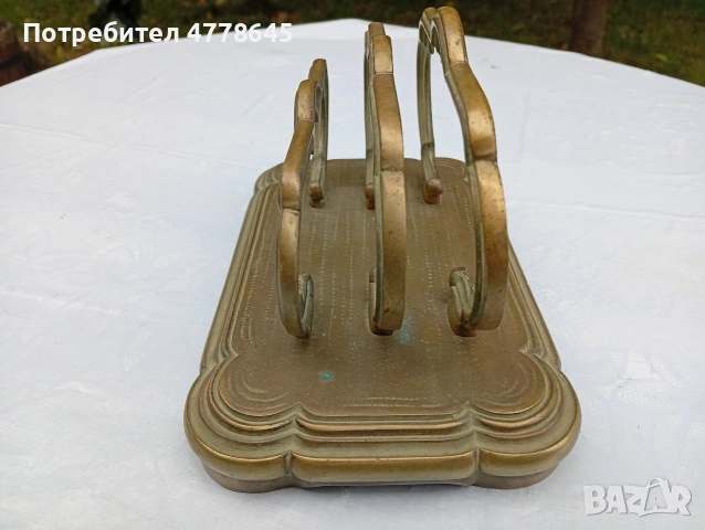 стара, антична месингова стоика за писма., снимка 2 - Антикварни и старинни предмети - 54890845