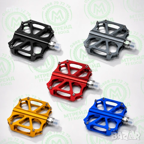 Велосипедни педали HENG STAR, Aluminum Platform, Антиплъзгащи пинове, Ултра леки, снимка 2 - Части за велосипеди - 54577566