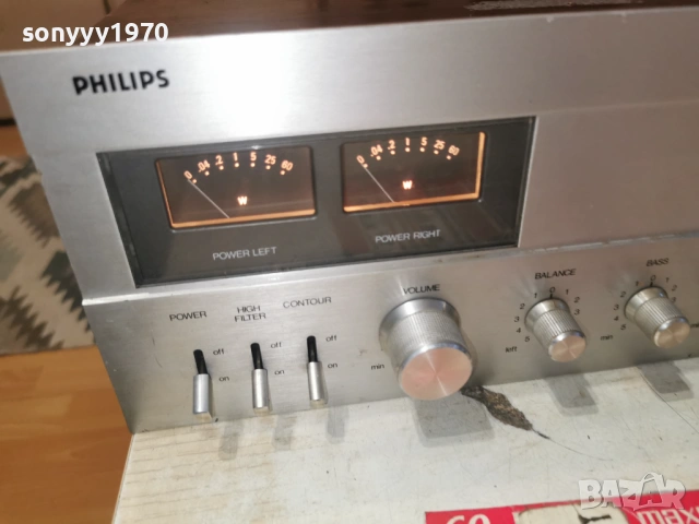 PHILIPS 594 AMPLIFIER-ВНОС SWEDEN 1204260816LCHERY1, снимка 7 - Ресийвъри, усилватели, смесителни пултове - 54170251