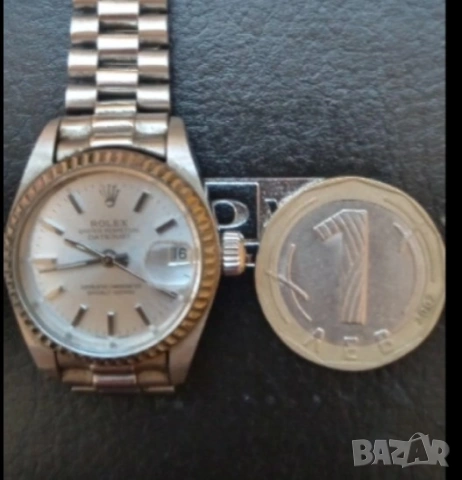 ROLEX  дамски часовник. Позлатен
