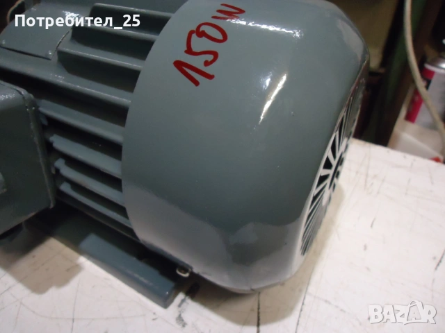 Трифазен ел.мотор 150W - 940 об/мин., снимка 6 - Електродвигатели - 54888600