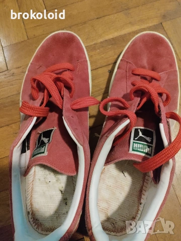 Puma Suede червени маратонки кецове 47, снимка 4 - Кецове - 54331358