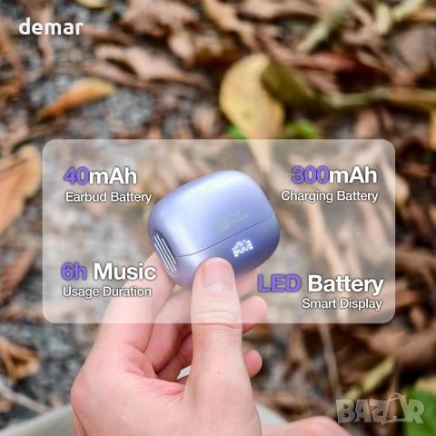 AGM Mobile Open Buds 1 – безжични Open-Ear TWS слушалки с калъф за зареждане и ANC, снимка 3 - Bluetooth слушалки - 54924621