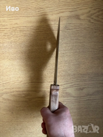 Сатър от лемеж със орехова ръкохватка , снимка 4 - Ножове - 54008806