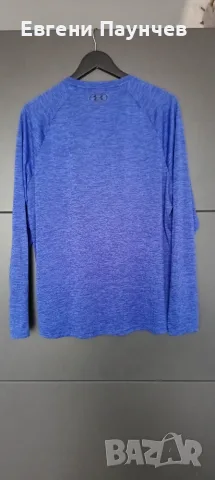 Under armour размер L мъжка фланелка с дълъг ръкав синя, снимка 2 - Блузи - 55409687