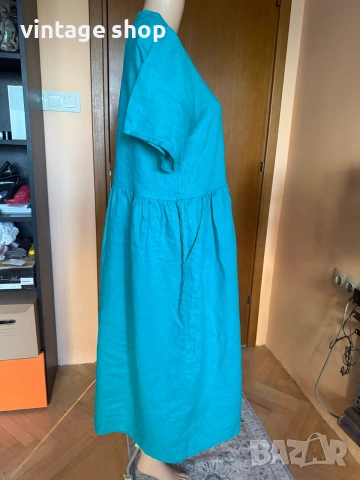 Рокля 100% лен Bitte Kai Rand, размер L/XL, снимка 5 - Рокли - 55218136