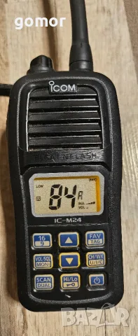 Морска VHF радиостанция Icom IC‑M24 – водоустойчива, плаваща, 5 W