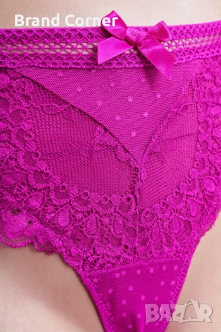 Дамско дантелено долнище Hunkemöller, размер L – циклама, снимка 3 - Бельо - 54531222