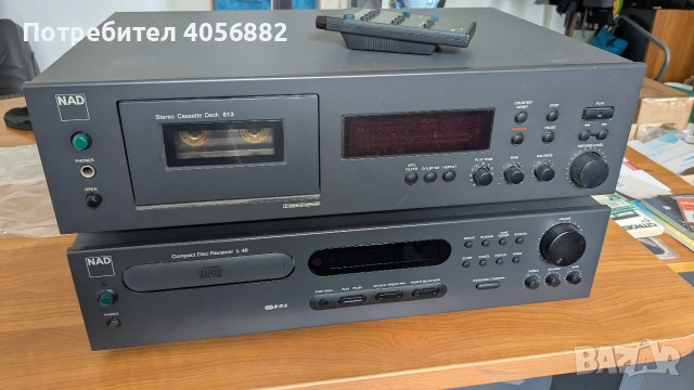 NAD 613 касетъчен дек и L40 ресивър със CD