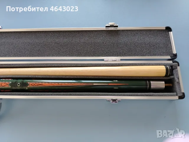 Продавам щека за билярд с твърд алуминиев куфар, снимка 7 - Други спортове - 55326380