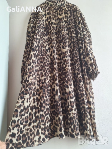 СТРАХОТНА РОКЛЯ ПЛИСЕ 3XL-5XL
