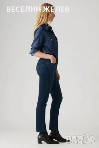 Чисто нови ОРИГИНАЛНИ дамски дънки Levi's 724 High-Rise Slim Straight, размер W31/L32, снимка 8 - Дънки - 55543247