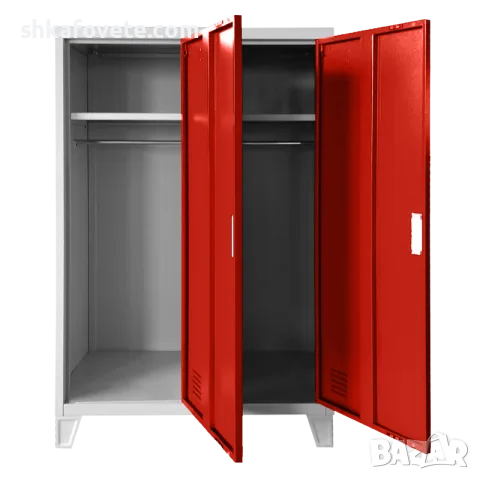 Метален гардероб за детски градини BB2, 40х81х130см, ЦВЕТНИ ВРАТИЧКИ, снимка 2 - Гардероби - 55448385