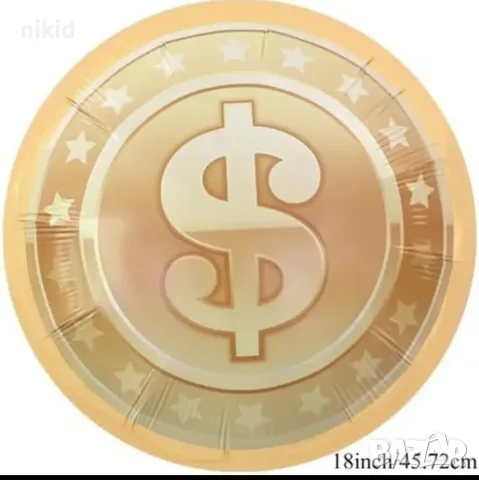 Долар USD $ фолио фолиев балон хелий или въздух парти, снимка 3 - Други - 55680273