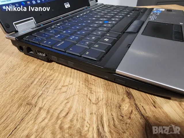 Ретро Лаптоп HP EliteBook 2530p 12.1" | Core 2 Duo L9400 | 4GB RAM | 160GB uSATA Micro HDD |1ч. Бат, снимка 7 - Лаптопи за дома - 55565200