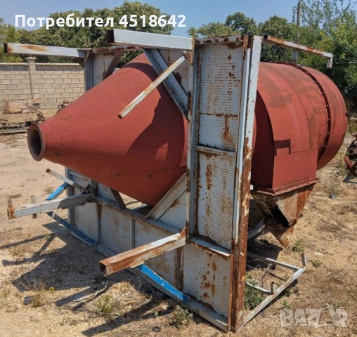 Метален силоз за фураж, резервоар за вода 4/4.5м3, h260,D145см