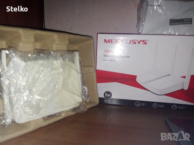 Безжичен рутер Mercusys MW305R, 300Mbps комплект с малка T&G контлонка