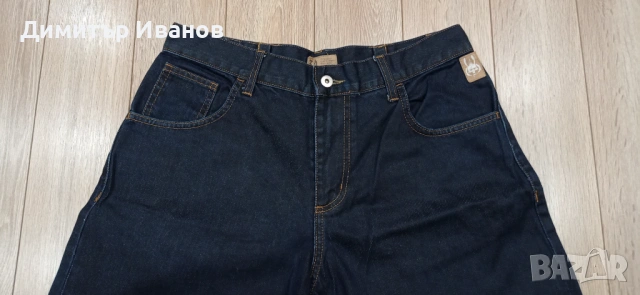 Дънки Gone, relaxed fit, 100% памук, размер 34 (L), снимка 2 - Дънки - 54512501
