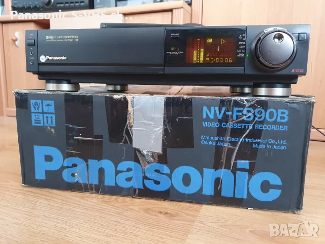 Panasonic NV-FS90 S-VHS ,Hi-Fi stereo 7 head SpLp, снимка 4 - Плейъри, домашно кино, прожектори - 55680202
