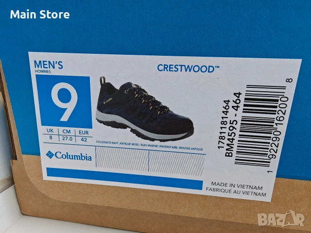 Columbia Crestwood Туристически мъжки обувки за трекинг и хайкинг 42 номер, 27 см, снимка 9 - Маратонки - 54503545