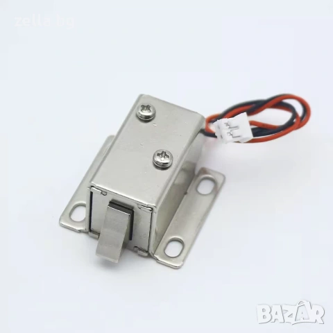 Електромагнитен насрещник 12V DC – Компактна електрическа брава за контрол на достъпа 10387, снимка 8 - Друга електроника - 54691881
