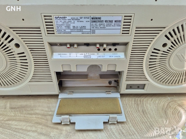Радиокасетофон Sharp GF-575Z, снимка 9 - Радиокасетофони, транзистори - 55186445