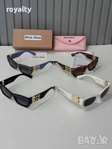 Miu Miu Нови Дамски Слънчеви Очила Миу Миу Различни Цветове 