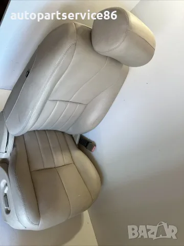 Предна дясна седалка бежова кожа Ляв волан за Jaguar S Type (1999-2006) 