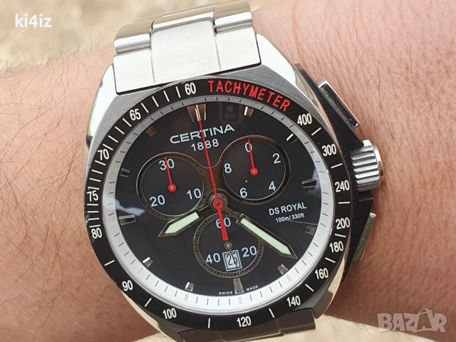 Certina "DS ROYAL" SWISS MADE Chronograph, снимка 4 - Мъжки - 55011946