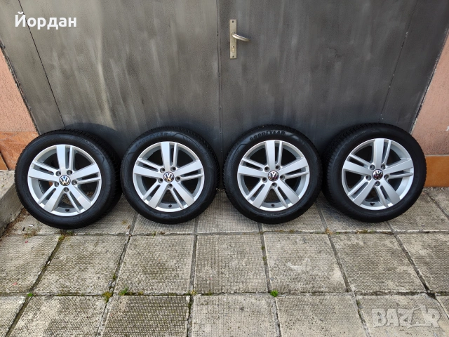 Джанти с гуми 205 55 16 ' 5x112 VW GOLF TOURAN / ФОЛКСВАГЕН 57,1 5х112, снимка 3 - Гуми и джанти - 55269099