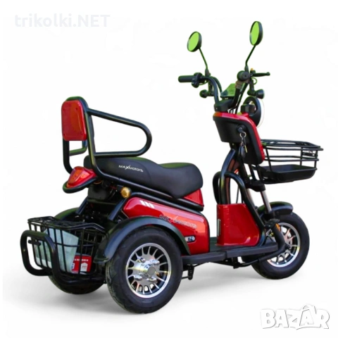 Двуместна електрическа триколка за възрастни Max Motors Pudding 1800W, 48V, 20Ah, CE сертификат, снимка 6 - Инвалидни скутери - 54619507