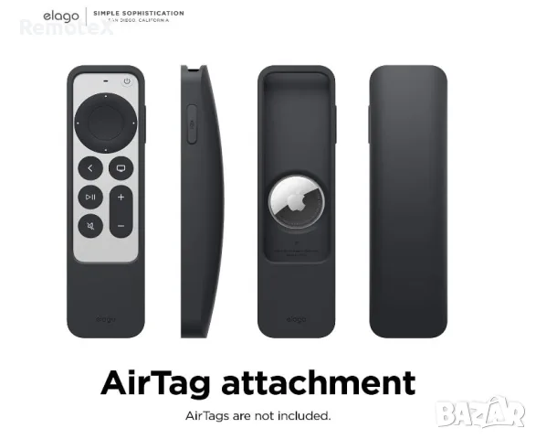 Apple TV 4K 2nd & 3rd Gen кейс за дистанционно управление с място за AirTag - elago R5, снимка 9 - Стойки, 3D очила, аксесоари - 55477923